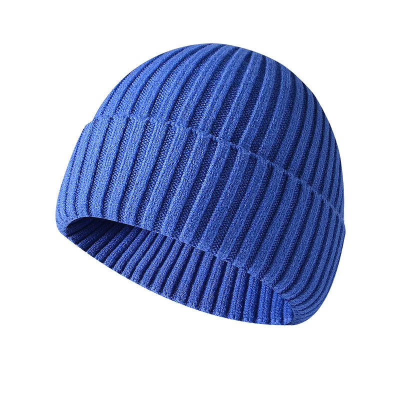 Men'S Beanies Hats Winter Solid Color Knitted Women'S Beanies Bonnets for Women Thick Soft Classic Cuffed Cap Unisex Style