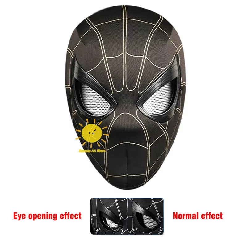 Spiderman Headgear Mask Cosplay Mobile Eye Mascara Miles Mask Spider Man 1:1 Elastic Toys Adults Children'S Gifts