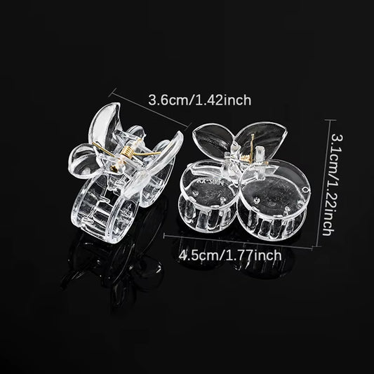 Acrylic Clear Claw Transparent Plastic Hair Clips Blank Hairpin Base for DIY Jewelry Making Fashion Girls Hair Accessories