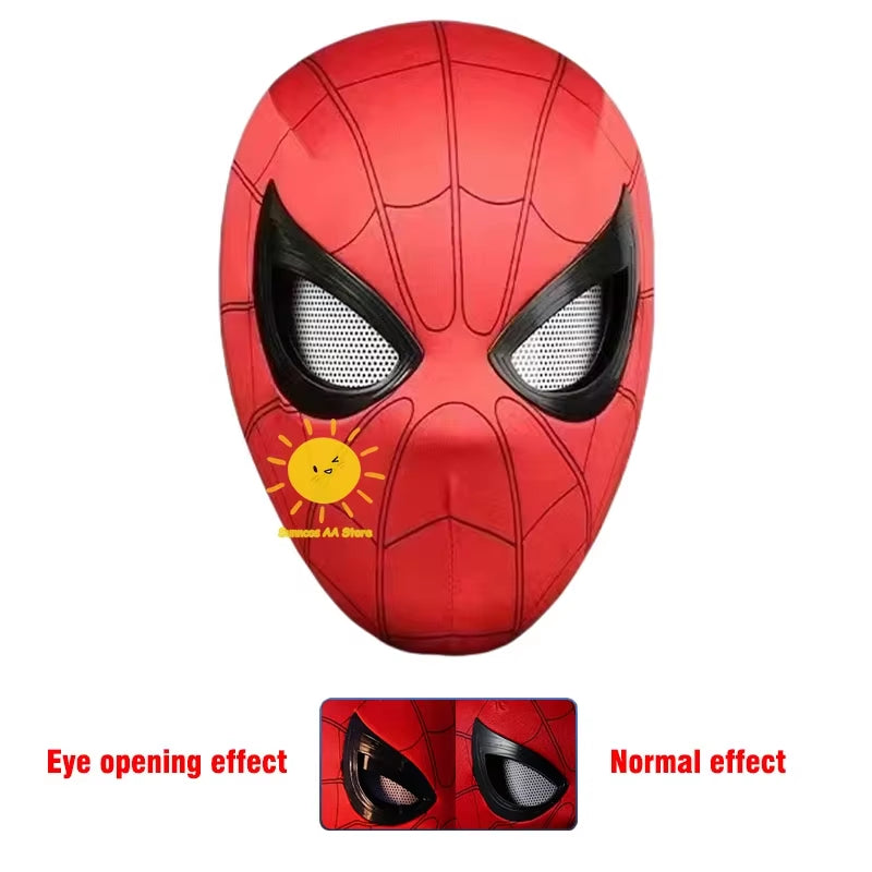 Spiderman Headgear Mask Cosplay Mobile Eye Mascara Miles Mask Spider Man 1:1 Elastic Toys Adults Children'S Gifts