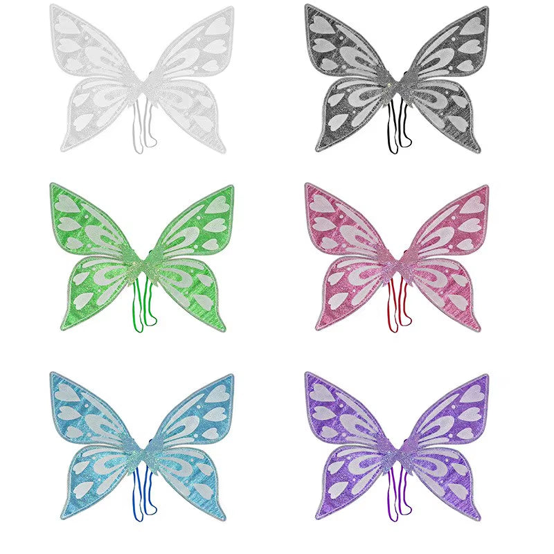 Butterfly Fairy Wing Halloween Party Costumes for Girls Cosplay Costumes Elf Princess Wing Favor Accessories