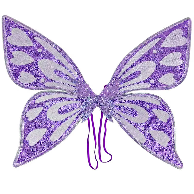 Butterfly Fairy Wing Halloween Party Costumes for Girls Cosplay Costumes Elf Princess Wing Favor Accessories